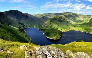 Sunlight over Mardale Head Haweswater