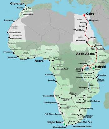 NAIROBI to CAIRO (64 days) Nile Trans