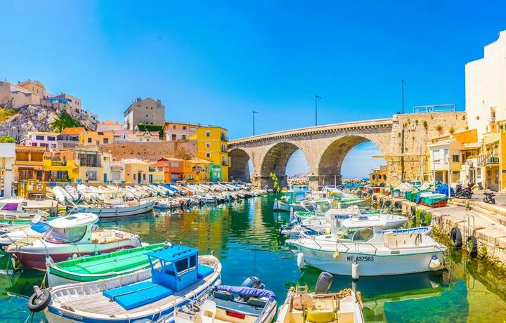 Vallon des Auffes port in Marseille, France Vallon des Auffes port in Marseille, France