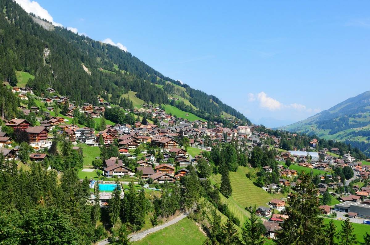 Swiss Alps: Adelboden village in the Bernese Oberland