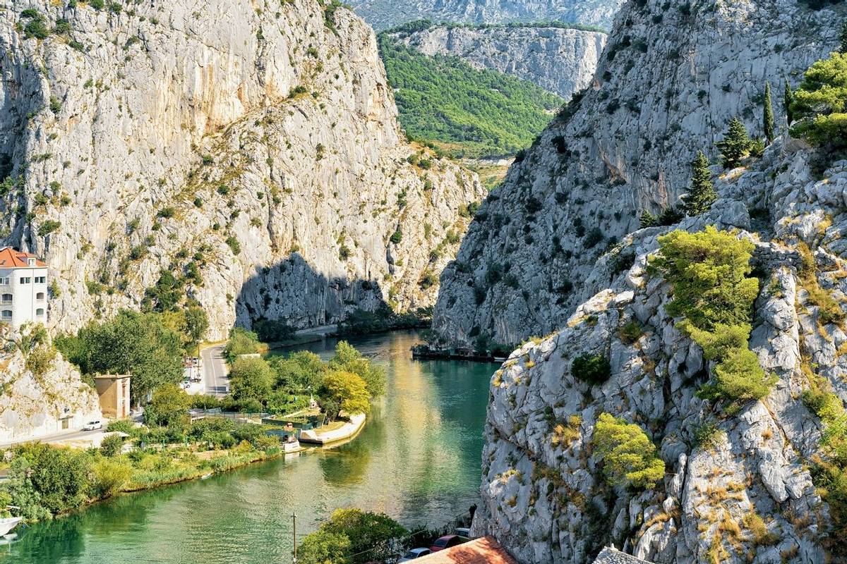 Gorge and Cetina River in Omis