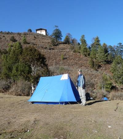 Campsite below Jili Dzong