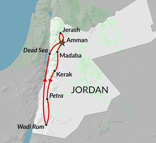AMMAN to AMMAN (6 days) Jordan Express