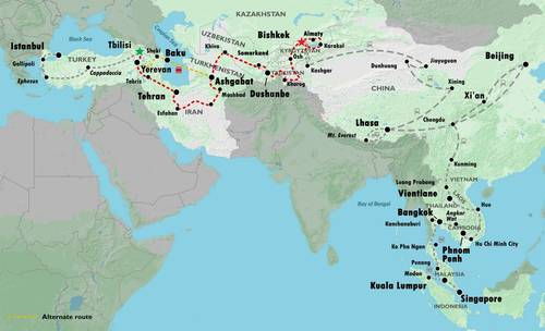 TBILISI to BISHKEK (42 days) Caucasus to Kyrgyzstan