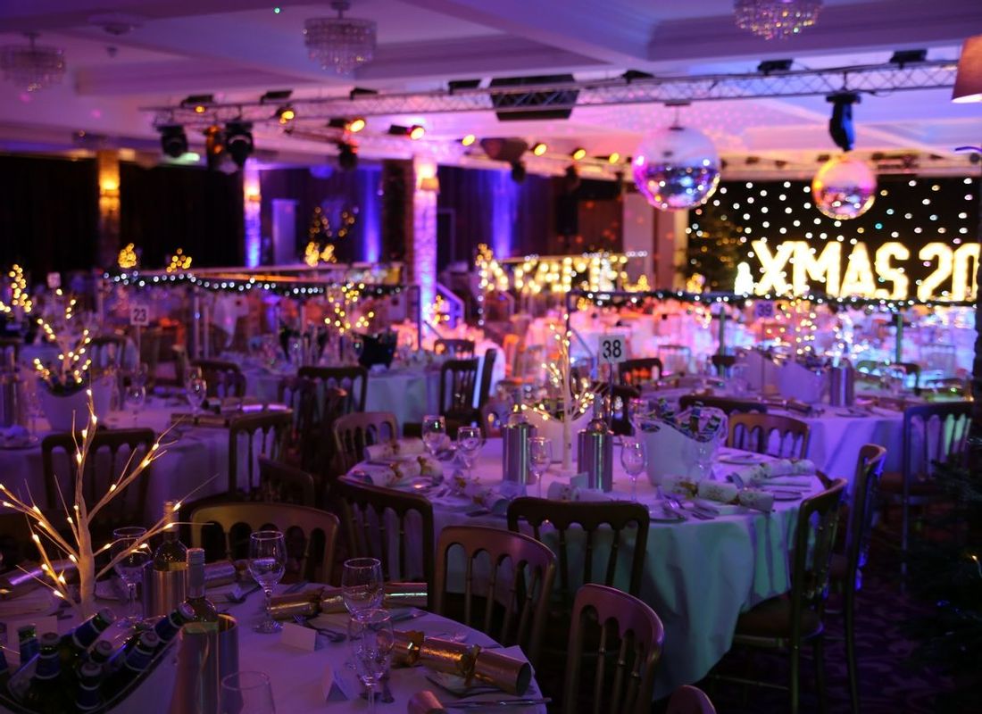 Large Christmas party being held in The Grand Ballroom for upto 500 guests