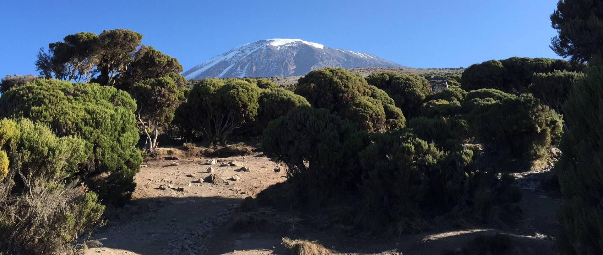 Mountaiin Scenery Whilst On Kili Climb