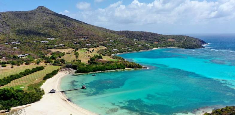 Drone Photos - St. Vincent & the Grenadines: February 26, 2020. Day 6 of the SVG Shoot on Canouan Island - photographing Bel…