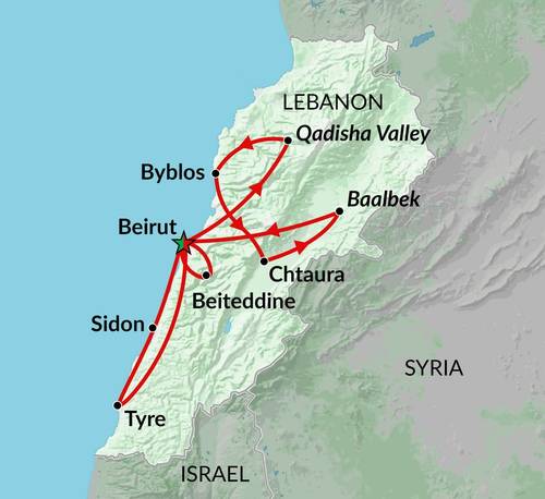 BEIRUT to BEIRUT (8 days) Lebanon Encounters