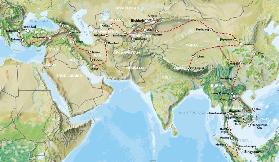 Istanbul To Singapore - South Asia - Oasis Overland