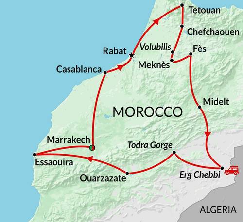 MARRAKECH to MARRAKECH (15 days) Morocco Encompassed