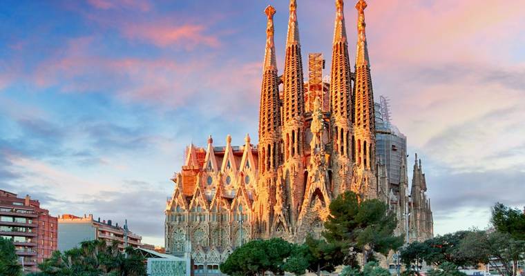 Sagrada Familia basilica in Barcelona.