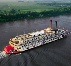 From Memphis, embark the lavish American Queen for your all-inclusive Mississippi River Cruise