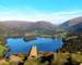 Grasmere Lake from Loughrigg Fell in Lake District National Park England