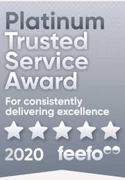 Feefo Platinum Trusted Service Award