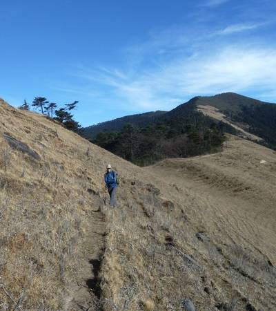 Walking along Kitiphu Ridge