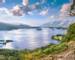 Panorama of Derwentwater lake in Cumbria