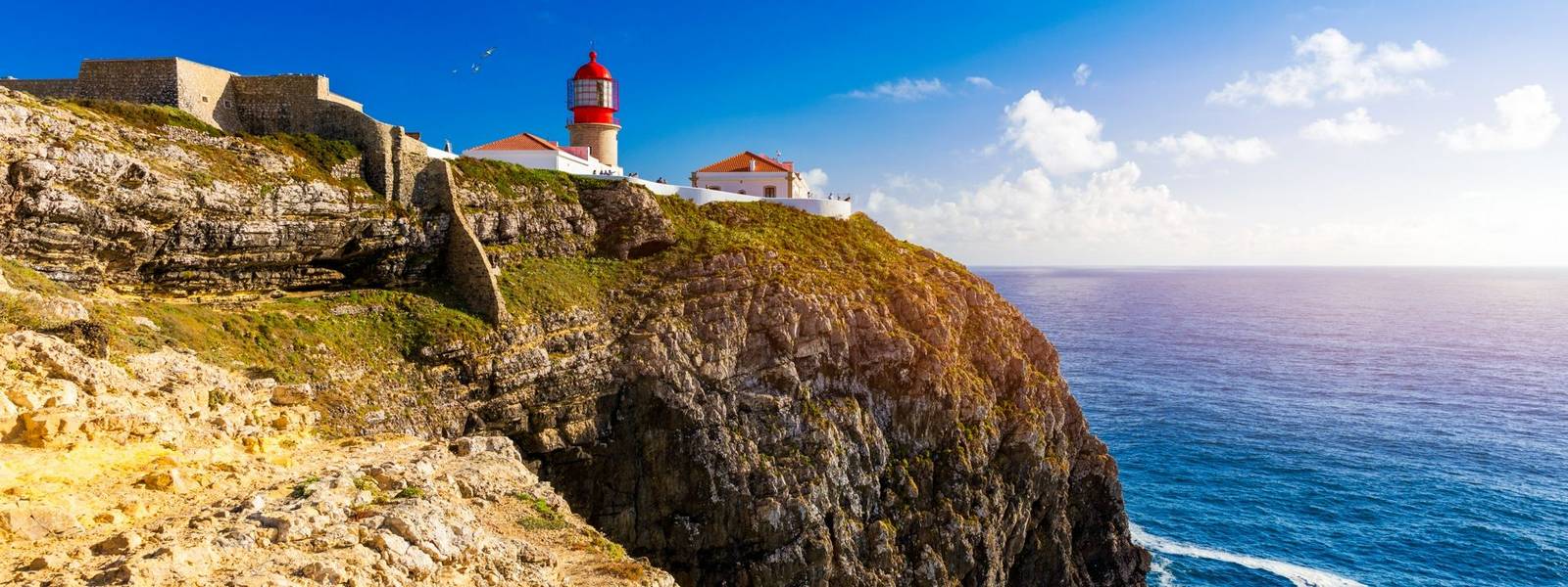 Lighthouse of Cabo Sao Vicente, Sagres, Portugal. Farol do Cabo Sao Vicente (built in october 1851) Cabo de Sao Vicente is t…