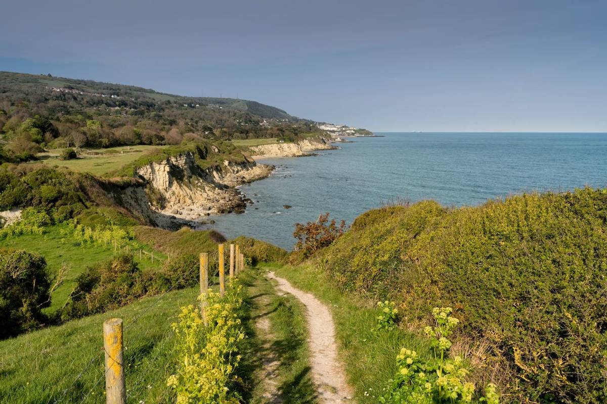 Sir Richard's Cove, St. Lawrence - Isle of Wight -Looking east towards Ventnor