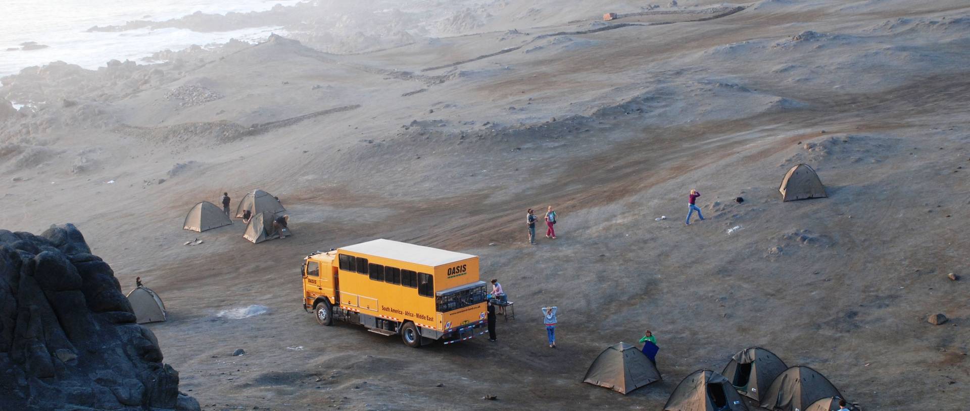 Bush Camp, Peru, Truck & Tents