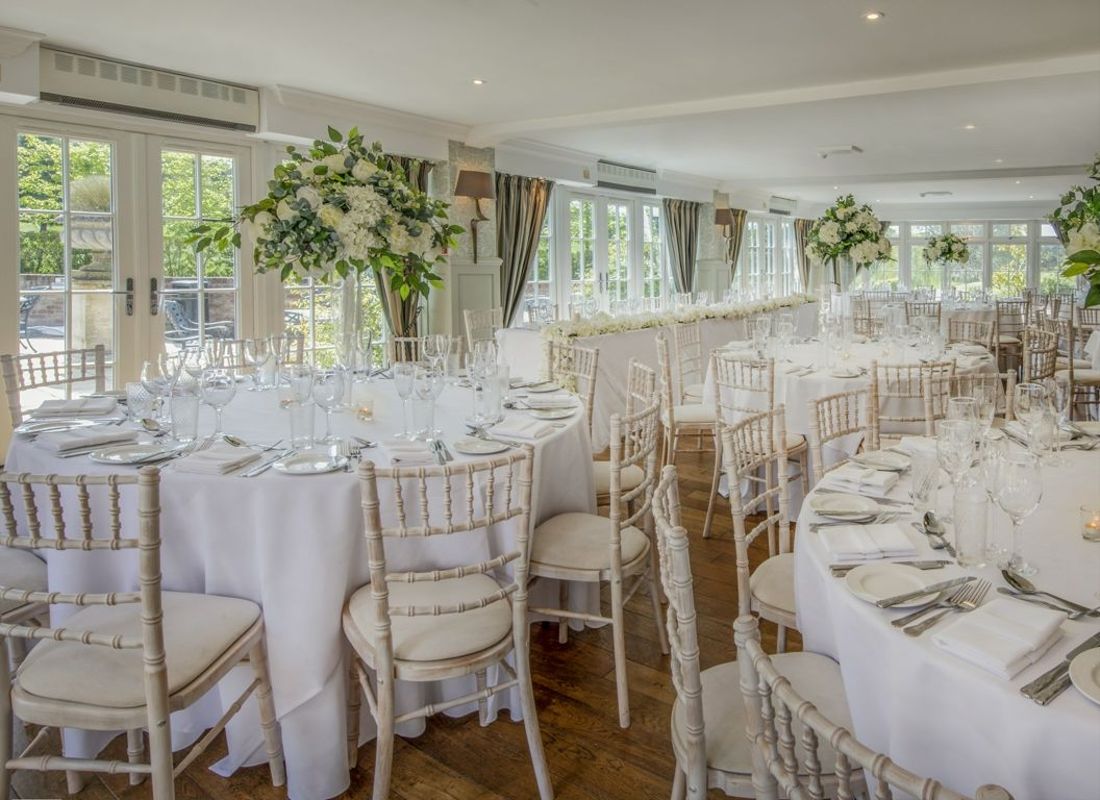 Hampshire Suite wedding venue at Old Thorns Hotel