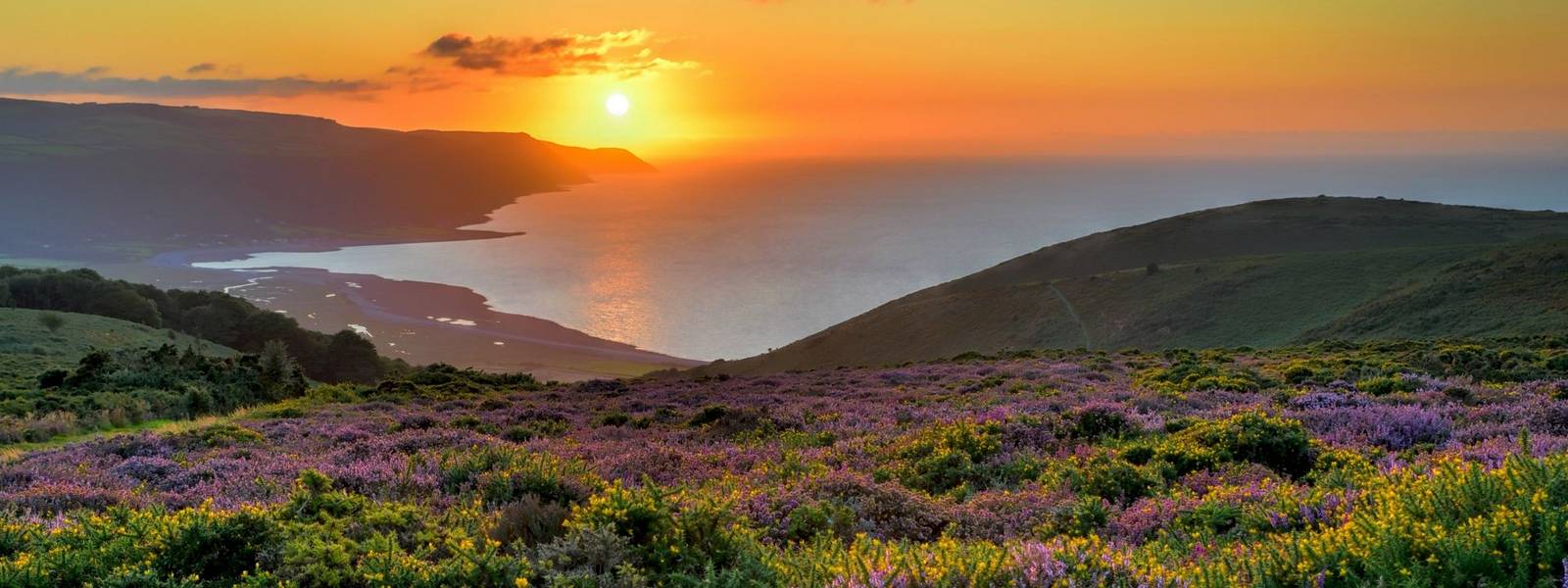DO NOT USE - Sunset over Porlock Bay, Exmoor, England