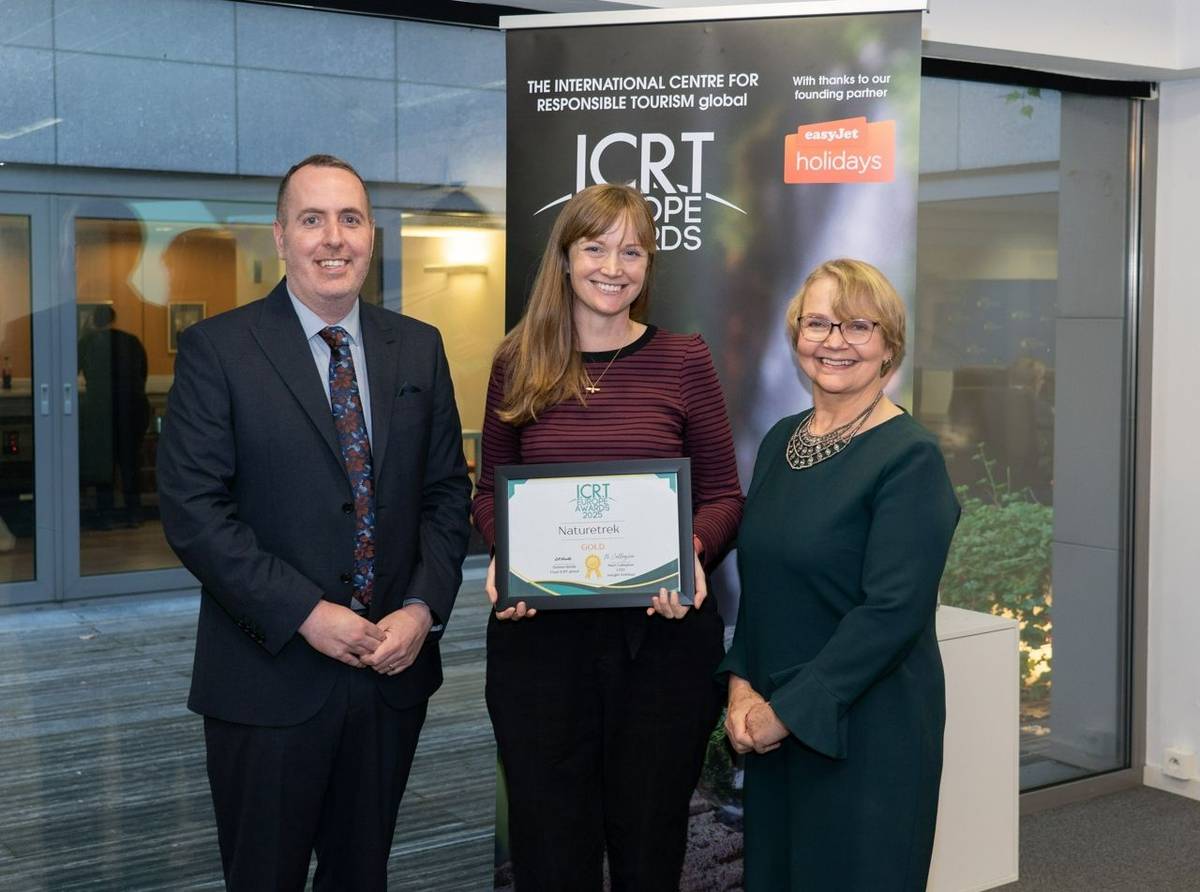 Gold at ICRT Europe Responsible Tourism Awards!