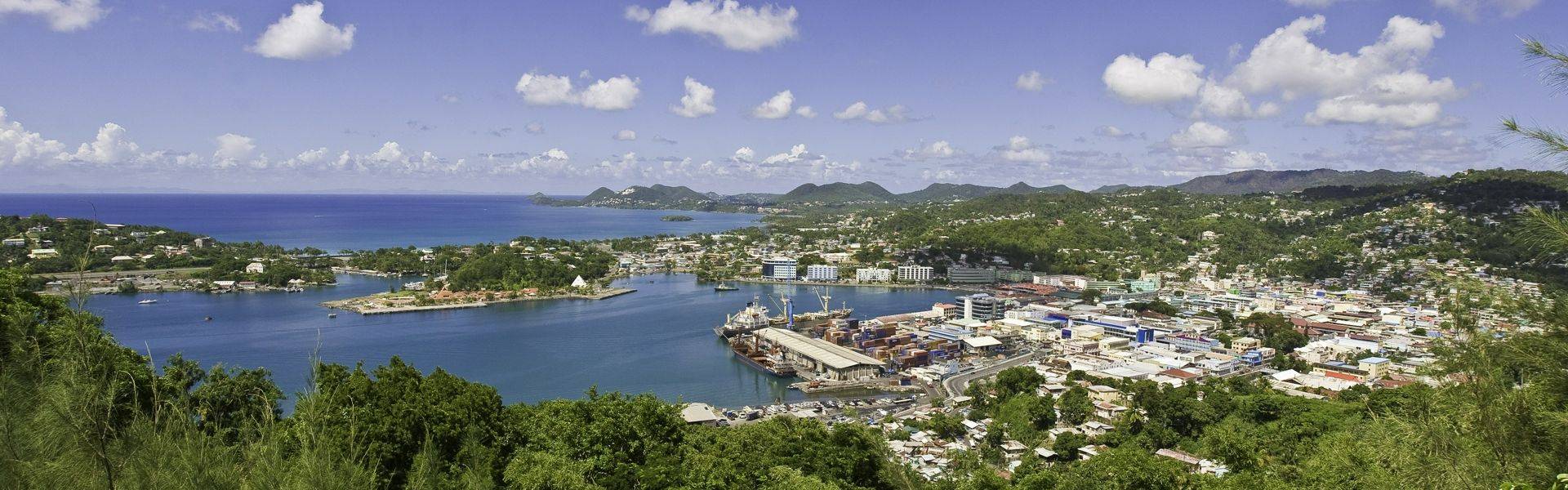 Castries from the Morne