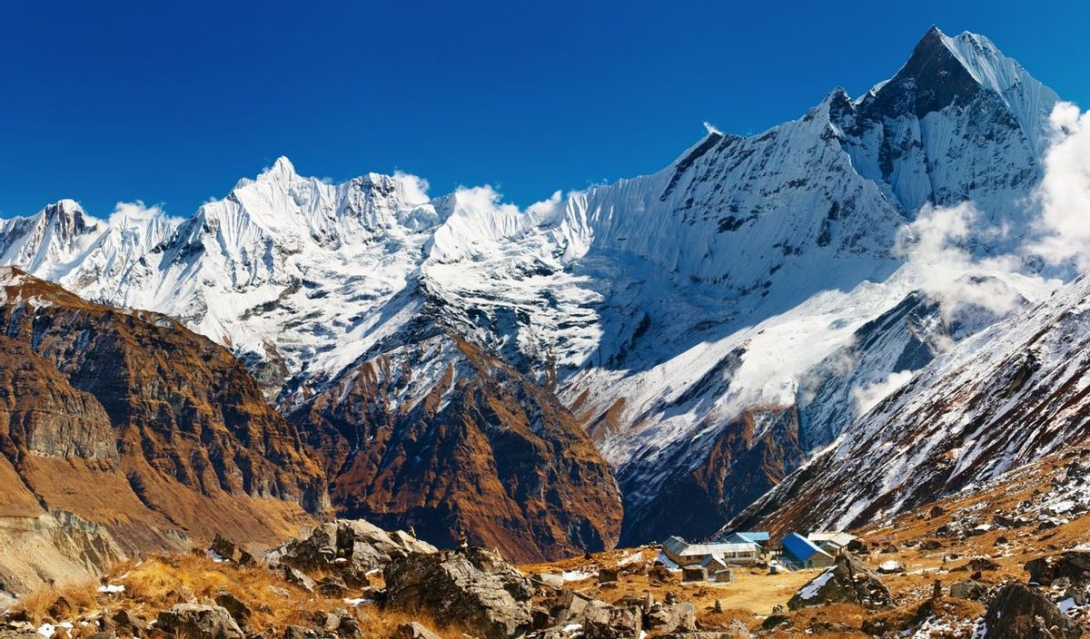 Mount Machhapuchhre and Annapurna base camp, Nepal