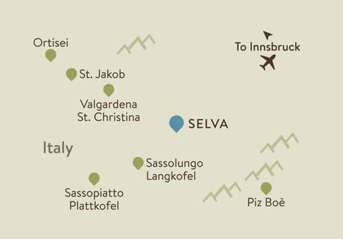 Selva Itinerary Map
