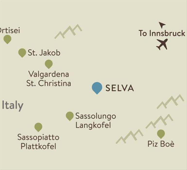 Selva Itinerary Map