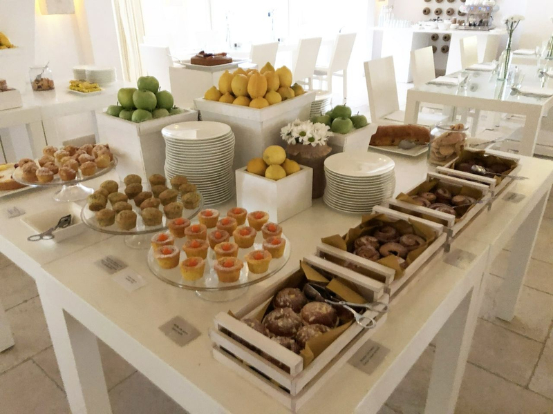 breakfast buffet at Borgo Egnazia