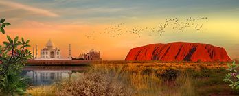 From Australia’s Ayers Rock to Agra’s Taj Mahal