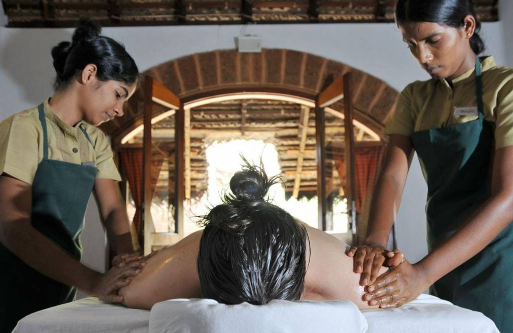 Ayurvedic massage treatment at Swaswara