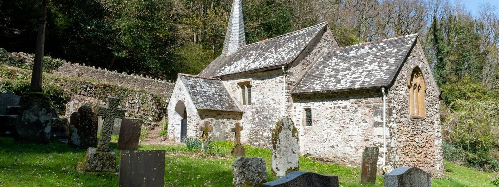 Culbone church.The smallest parish church in England