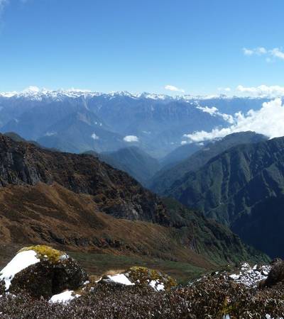 View from trail to Yangla Kharka