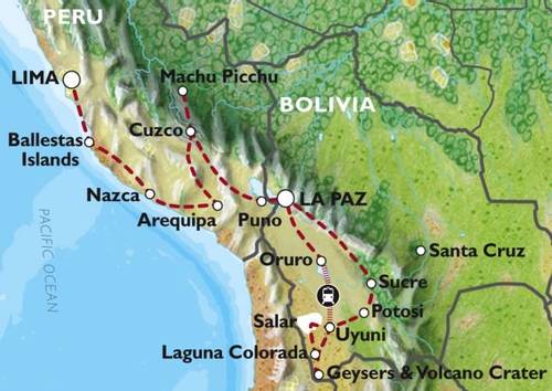 LIMA to LA PAZ (30 days) Peru & Bolivia Encompassed 