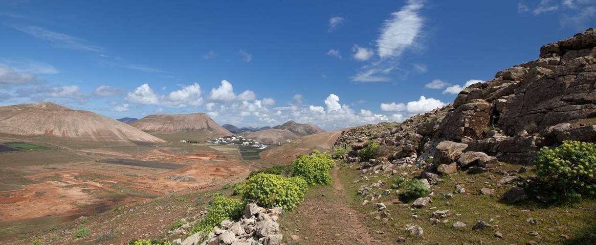 Femes Valley hiking trail in the Ajaches Mountains on Lanzarote
