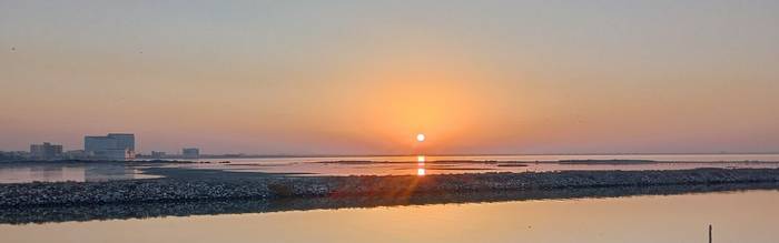 Sunset in Kuwait City © Martin Pitt, January 2026 tour