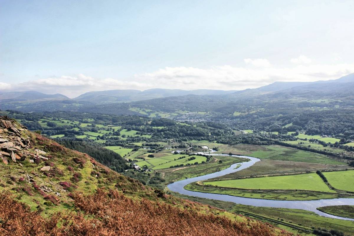 View of the Mawddach Estuary in Wales