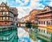 Traditional half-timbered houses on the canals district La Petite France in Strasbourg, UNESCO World Heritage Site, Alsace, …