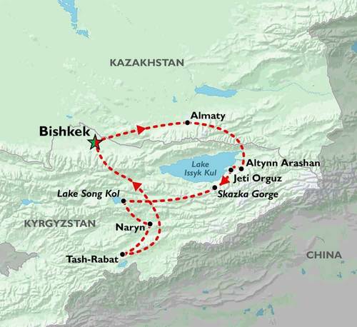 BISHKEK to BISHKEK (16 days) Kyrgyzstan Overland