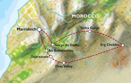 MARRAKECH to MARRAKECH (8 days) Marrakech and Sahara Teen Tour
