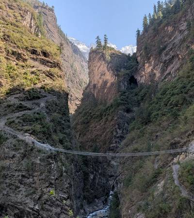 Trail to Serang gompa