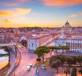 Climb on board the Frecciarossa train for your journey to Rome where you’ll savour a three-night hotel stay