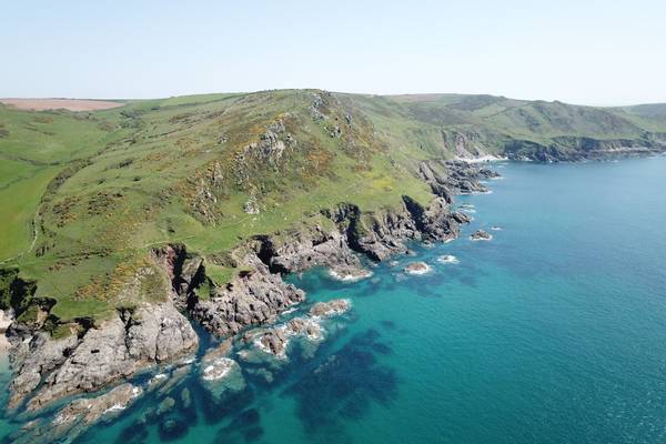 A birds eye view of the Devon coastline