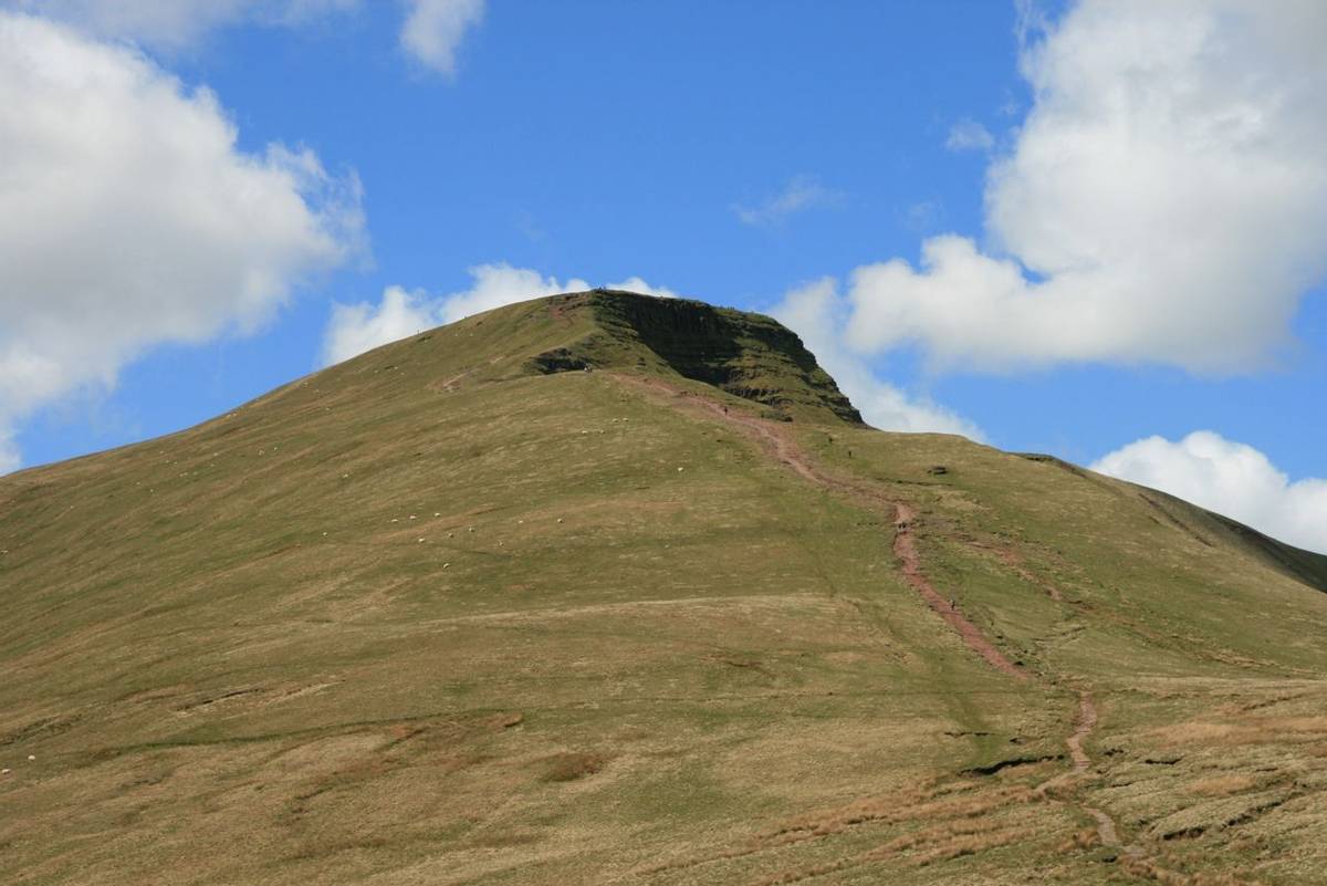 Path up to Pen y Fan from the South East.JPG
