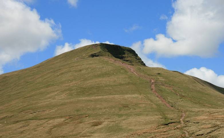 Path up to Pen y Fan from the South East.JPG