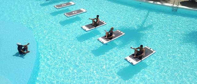 Melia Punta Cana Beach water yoga.JPG
