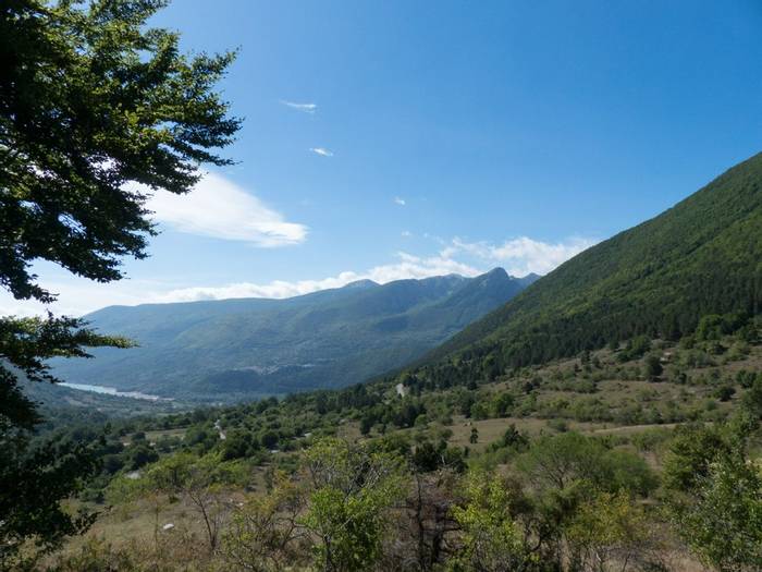 View from valley North of Villeta Barrea