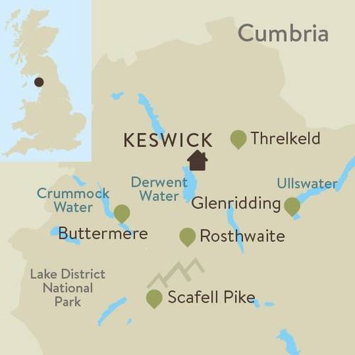 Keswick Family Walking Itinerary Map
